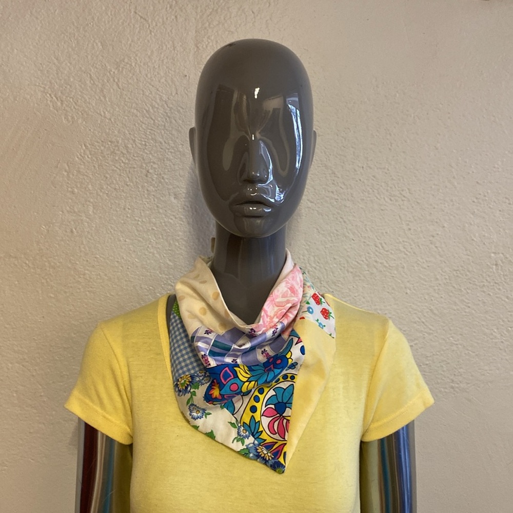 Handmade Patchwork Bandana / Kerchief / Scarf - Picture 3 of 5